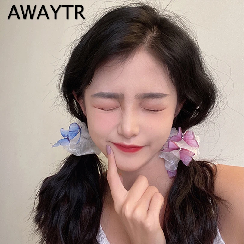Женская сетчатая резинка для волос AWAYTR, эластичная кружевная резинка для волос с бабочкой, аксессуары для волос
Женская сетчатая резинка для волос AWAYTR, эластичная кружевная резинка для волос с бабочкой, аксессуары для волос