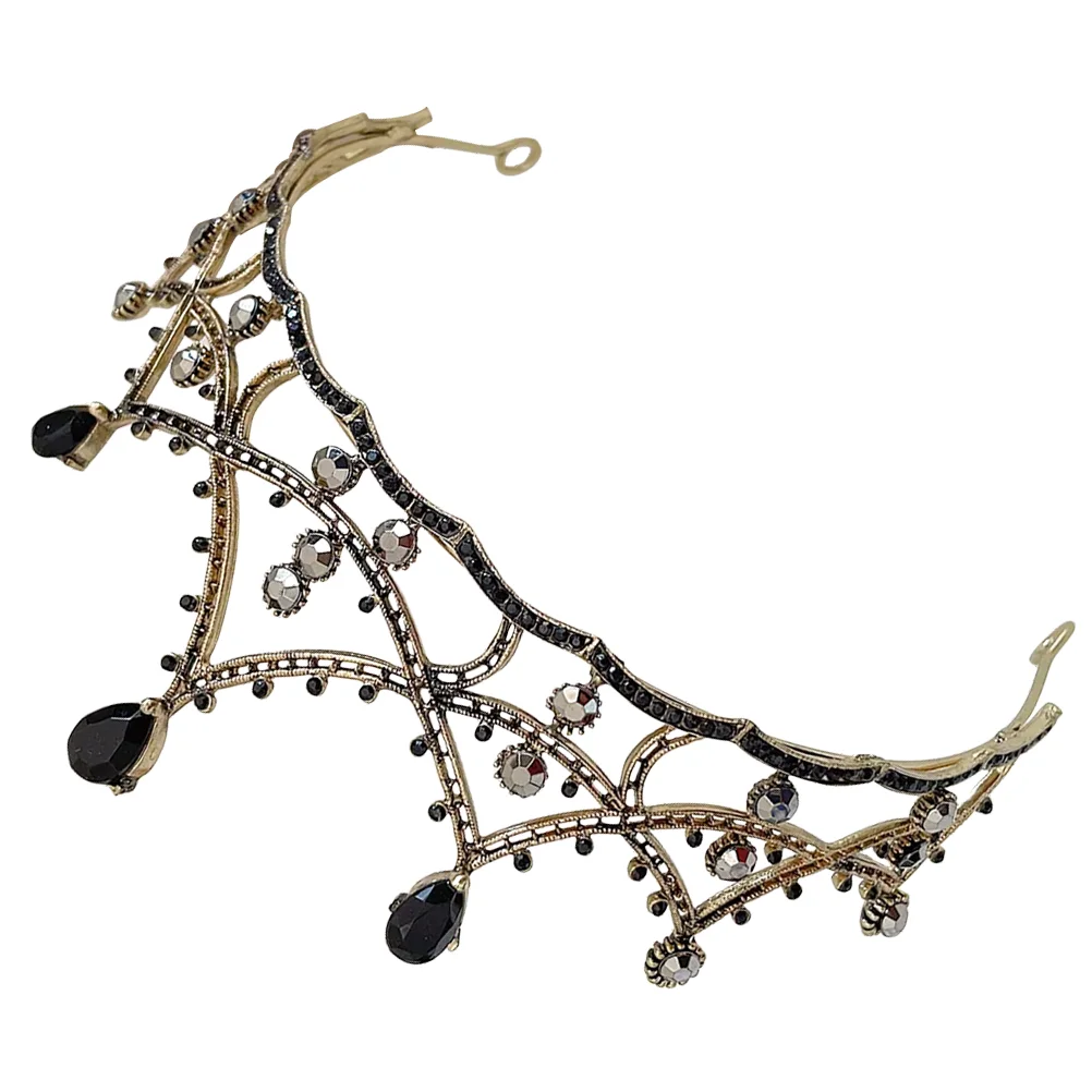 Black Crown Bride Tiara Tiaras Banquets Rhinestones Headband Wedding Hair Accessory Women Crystal
Black Crown Bride Tiara Tiaras Banquets Rhinestones Headband Wedding Hair Accessory Women Crystal