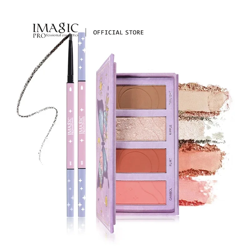 IMAGIC Eyeshadow Highlighter Powder Glitter Palette Face Blusher Rouge Eyebrow Pencil Face Long Lasting makeup waterproof
IMAGIC Eyeshadow Highlighter Powder Glitter Palette Face Blusher Rouge Eyebrow Pencil Face Long Lasting makeup waterproof