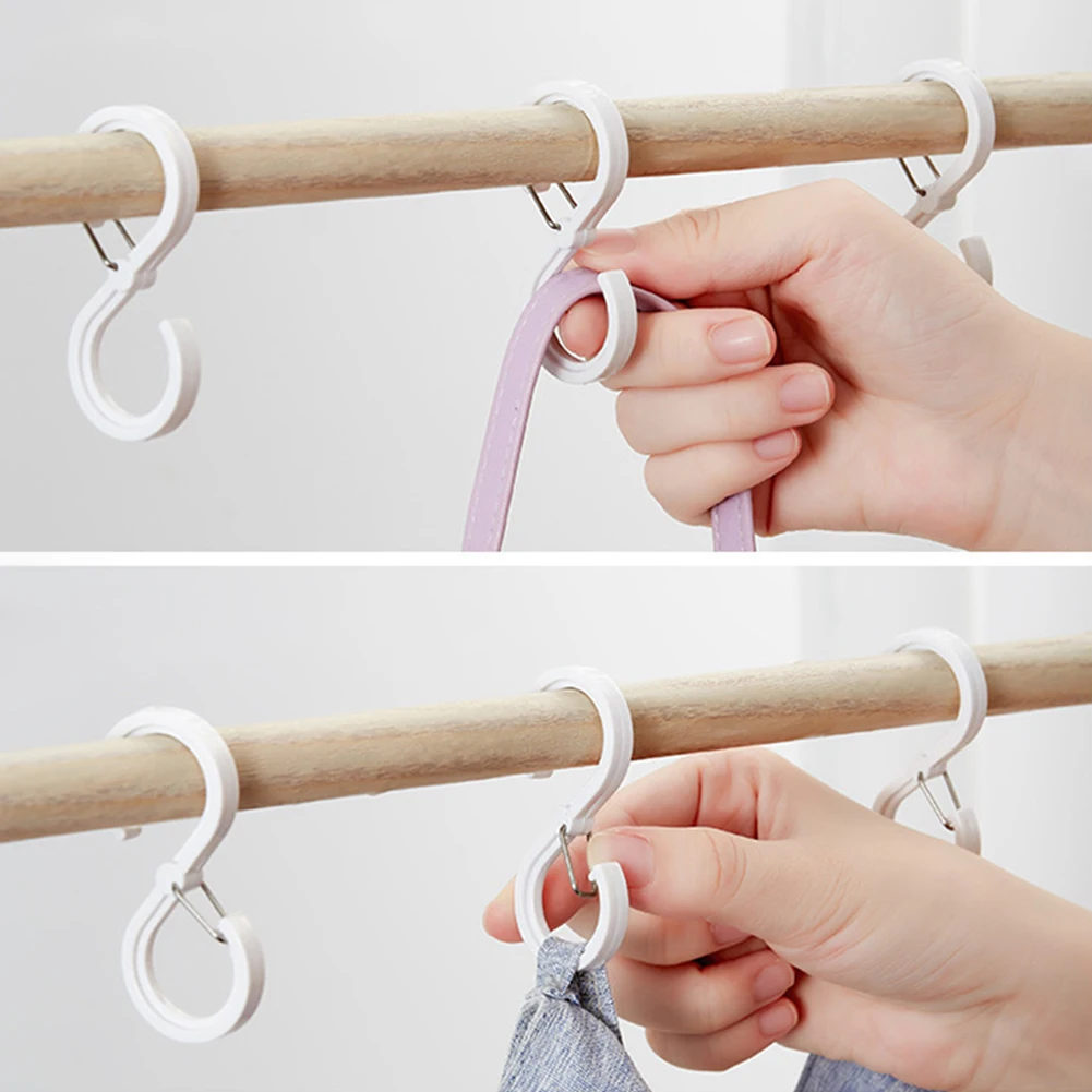 8 Pcs Plastic S Shaped Hooks Portable Multi-purpose S Hanging Storage Hook With Safety Buckle For Home Clothing Organizer Hook
8 Pcs Plastic S Shaped Hooks Portable Multi-purpose S Hanging Storage Hook With Safety Buckle For Home Clothing Organizer Hook