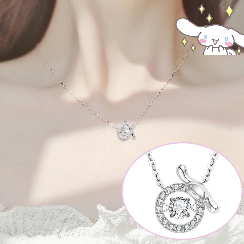 Ожерелье Hello Kitty Kawaii Sanrio 925 аниме Cinnamoroll серебряные ювелирные изделия Женская милая цепочка до ключиц милый праздничный подарок для любимого
Ожерелье Hello Kitty Kawaii Sanrio 925 аниме Cinnamoroll серебряные ювелирные изделия Женская милая цепочка до ключиц милый праздничный подарок для любимого