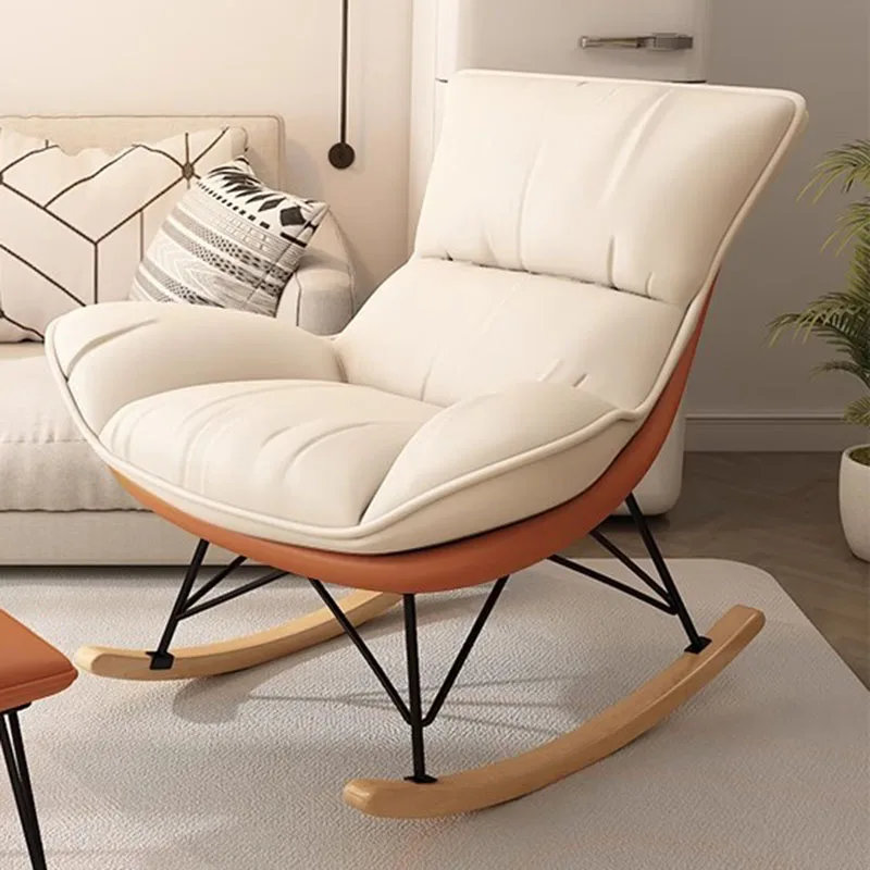 Simple Nordic Back Support Chair Living Room White Floor Recliner Rocking Chair Designer Ergonomic Fauteuil Salon Furniture
Simple Nordic Back Support Chair Living Room White Floor Recliner Rocking Chair Designer Ergonomic Fauteuil Salon Furniture