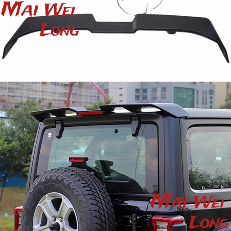 ABS матовый черный задний спойлер внедорожный 4X4 хвостовое оперение подходит для