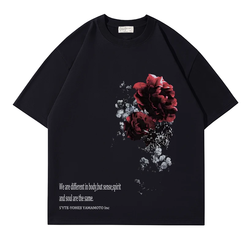 Yohji Yamamoto Y3 2023 Summer T-Shirt Red Flower Printed Cotton Short Sleeved Fashion Brand Tee Tops For Men And Women
Yohji Yamamoto Y3 2023 Summer T-Shirt Red Flower Printed Cotton Short Sleeved Fashion Brand Tee Tops For Men And Women