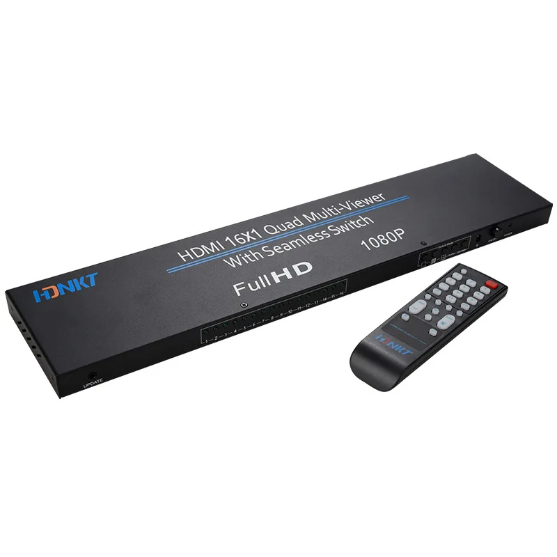 HDMI Multiviewer 1080P 16X1 HDMI Quad Screen Multi-viewer Splitter 16 In 1 Out Seamless Switch 4 8 16 Way Display SCreen Divider
HDMI Multiviewer 1080P 16X1 HDMI Quad Screen Multi-viewer Splitter 16 In 1 Out Seamless Switch 4 8 16 Way Display SCreen Divider