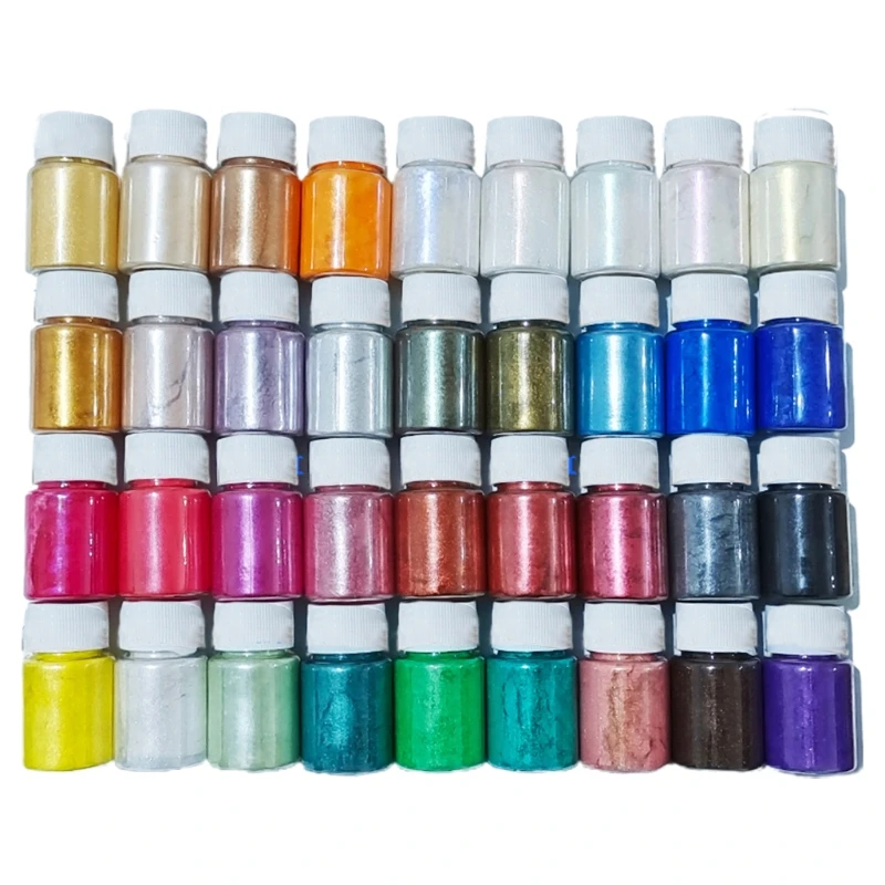 H9ED DIY Making Dyes Accessories Cosmetic Grade Pearlescent Natural Mica Mineral Powder Epoxy Resin Dye Pearl Pigment
H9ED DIY Making Dyes Accessories Cosmetic Grade Pearlescent Natural Mica Mineral Powder Epoxy Resin Dye Pearl Pigment