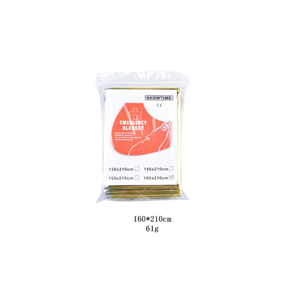 New Blanket Emergency Space Supplies 1pc Survival Aluminum Thermal First Aid Gold(160*210cm) Insulating Safety
New Blanket Emergency Space Supplies 1pc Survival Aluminum Thermal First Aid Gold(160*210cm) Insulating Safety