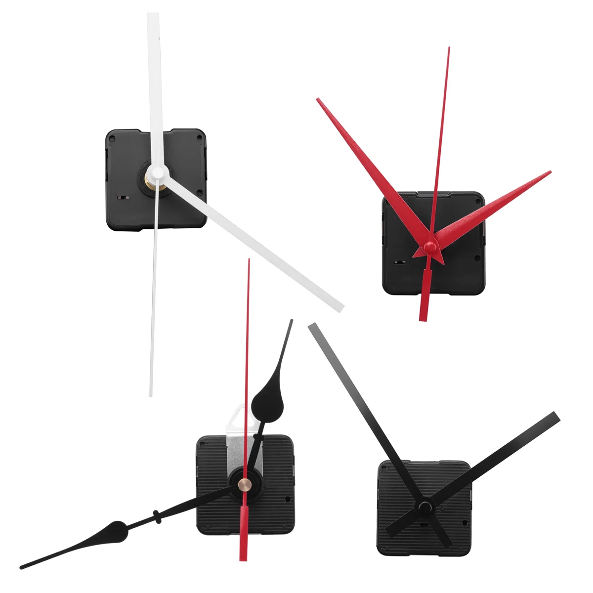 4Pcs Long Shaft Quartz Clock Movement Mechanism Motor Kit with 6 Pair Different Clock Repair Parts Replacement
4Pcs Long Shaft Quartz Clock Movement Mechanism Motor Kit with 6 Pair Different Clock Repair Parts Replacement