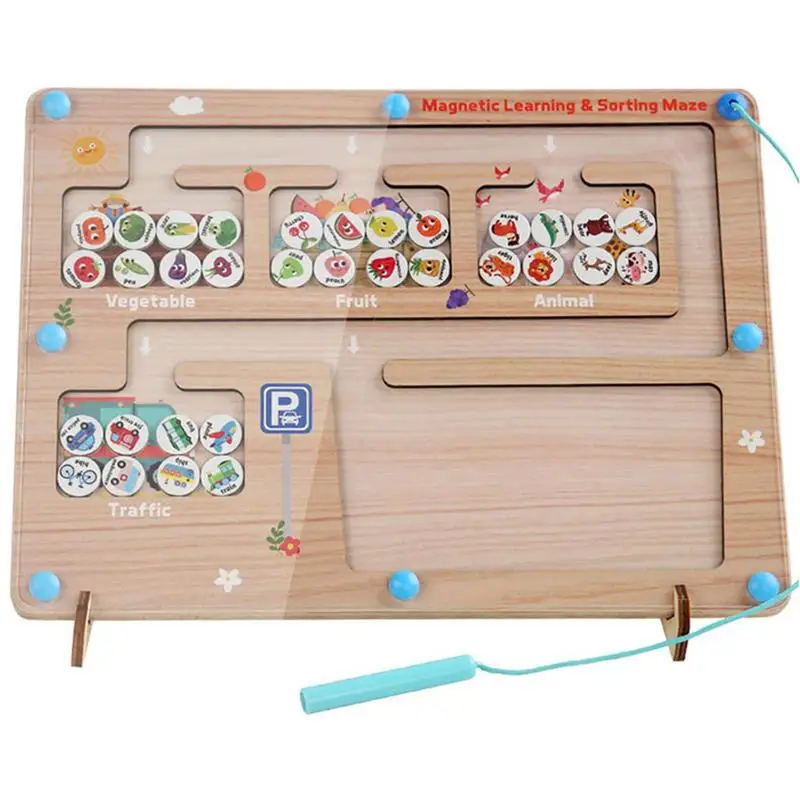 Magnetic Maze Board Wooden Magnetic Matching Board Learning Theme Early Educational Toy For Outdoors Travel School And Home
Magnetic Maze Board Wooden Magnetic Matching Board Learning Theme Early Educational Toy For Outdoors Travel School And Home