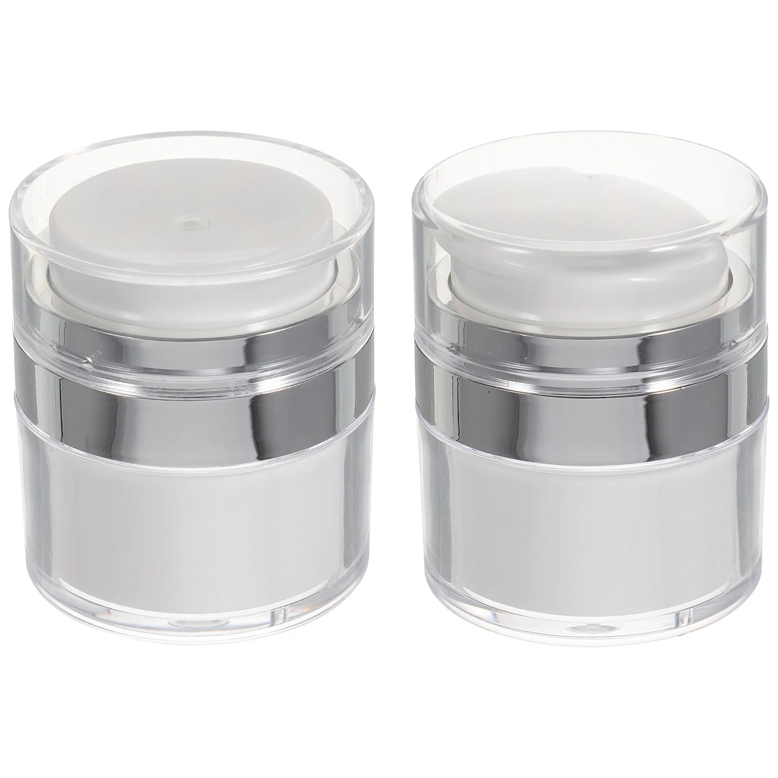 2 Pcs Moisture Pump Dispenser Containers Makeup Vacuum Travel Jars Acrylic Toiletries Leak Proof Cream Size Miss Mini
2 Pcs Moisture Pump Dispenser Containers Makeup Vacuum Travel Jars Acrylic Toiletries Leak Proof Cream Size Miss Mini