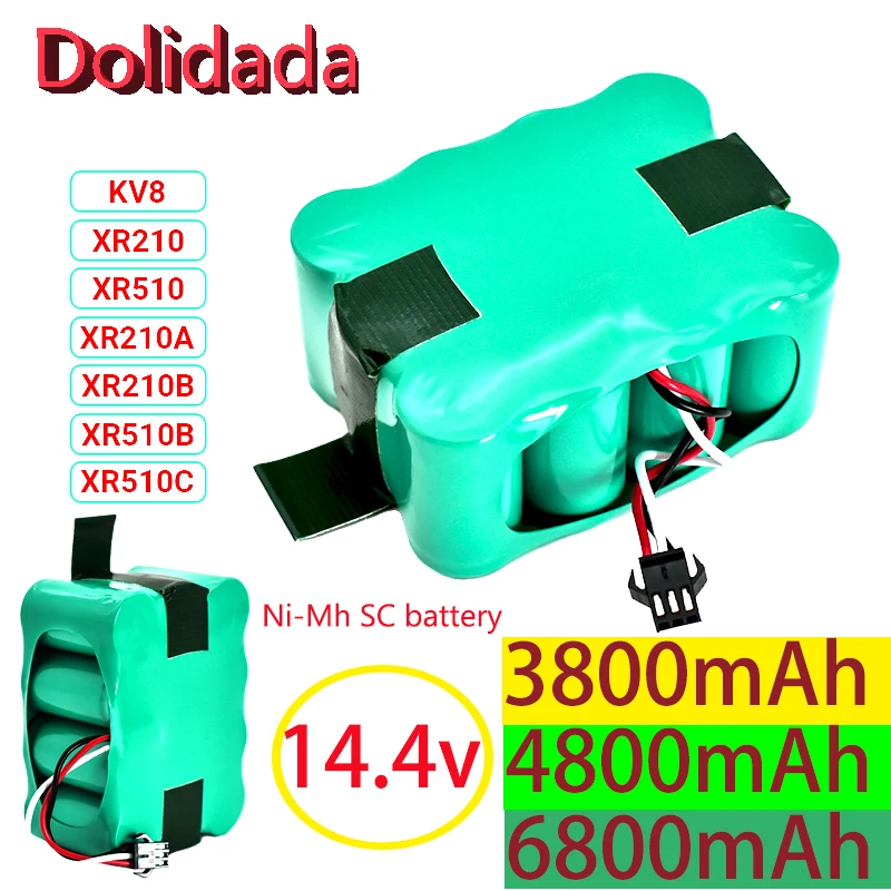 NEUE 14,4 V Ni-Mh SC Batterie 6800mAhmAh Für KV8 XR210 XR510 XR210A XR210B XR510B XR510C Staubsauger Kehr Roboter 
NEUE 14,4 V Ni-Mh SC Batterie 6800mAhmAh Für KV8 XR210 XR510 XR210A XR210B XR510B XR510C Staubsauger Kehr Roboter