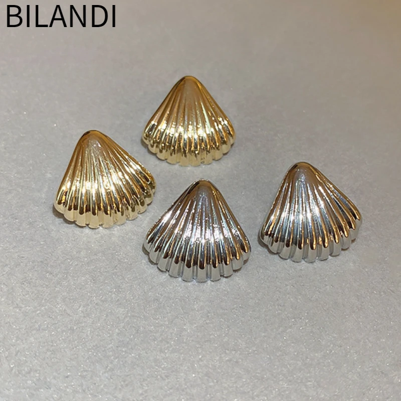 Bilandi Trendy Jewelry Shell Shape Stud Earrings 925 Silver Needle Metal Alloy Silver Plated Gold Color Earrings For Women Gift
Bilandi Trendy Jewelry Shell Shape Stud Earrings 925 Silver Needle Metal Alloy Silver Plated Gold Color Earrings For Women Gift