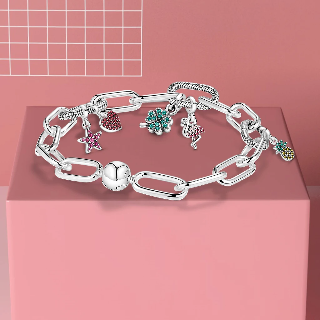Pulseira pandora me de prata esterlina 2021, bracelete fina de prata esterlina 925 para presente, joias diy 
Pulseira pandora me de prata esterlina 2021, bracelete fina de prata esterlina 925 para presente, joias diy
