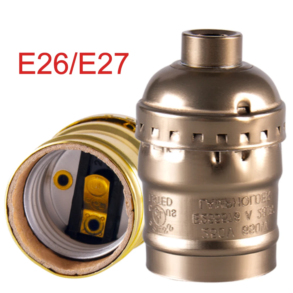 E27 E26 Lamp Holder Pendant Lamp Holder Edison Screw Bulb Plug For Industrial Decor DIY Lighting Retro Bronze No Switch Wireless
E27 E26 Lamp Holder Pendant Lamp Holder Edison Screw Bulb Plug For Industrial Decor DIY Lighting Retro Bronze No Switch Wireless