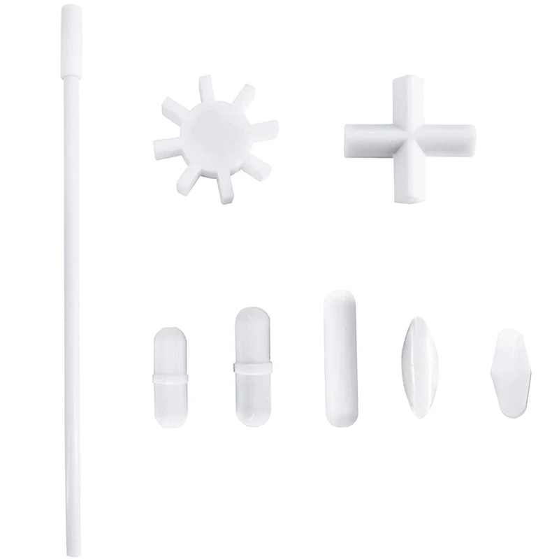 7 Shapes Magnetic Stirrer Stir Bars Mixer PTFE Stiring Rod With Magnetic Retriever (8 Pack)
7 Shapes Magnetic Stirrer Stir Bars Mixer PTFE Stiring Rod With Magnetic Retriever (8 Pack)