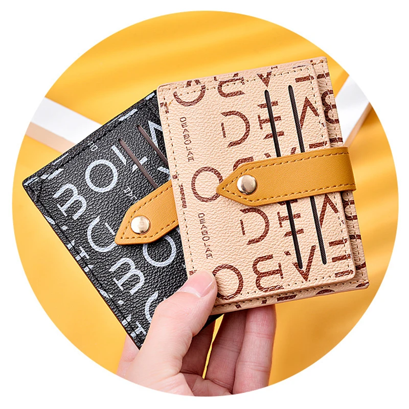 New Fashion Women Card Holder Card Case Lychee Grain Buckle Printing Coin Purse Small Wallet Simple Retro Credit Card Organizer 
New Fashion Women Card Holder Card Case Lychee Grain Buckle Printing Coin Purse Small Wallet Simple Retro Credit Card Organizer