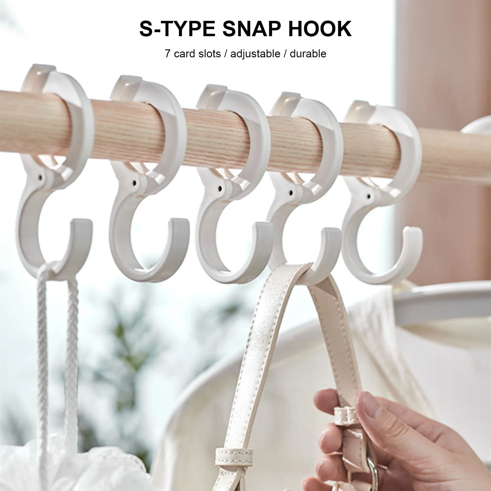 1Pcs Multifunctional ABS S Shaped Lock Catch Bag Coat Ties Hat Hanger Hooks Adjustable
1Pcs Multifunctional ABS S Shaped Lock Catch Bag Coat Ties Hat Hanger Hooks Adjustable