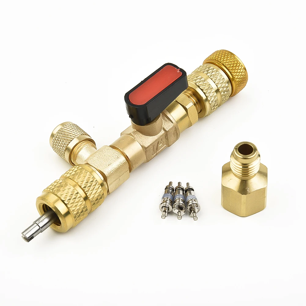 4xHVAC Valve Core Remover Dual Size 5/16\"&1/4\" Port Installer Tool W/Valve Cores For Car Automobile General Repair Parts
4xHVAC Valve Core Remover Dual Size 5/16\"&1/4\" Port Installer Tool W/Valve Cores For Car Automobile General Repair Parts