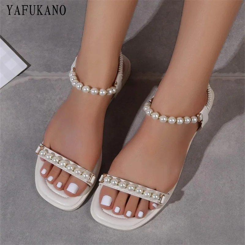 Сандалии с ремешком на щиколотке и искусственным жемчугом, новинка 2022, уличная Студенческая обувь с открытым носком, Повседневная римская о...
Сандалии с ремешком на щиколотке и искусственным жемчугом, новинка 2022, уличная Студенческая обувь с открытым носком, Повседневная римская о...