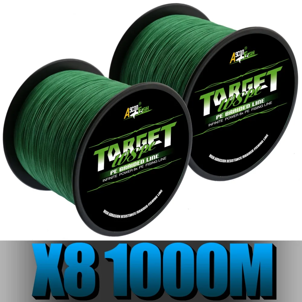 Ascon Fish Ultra Strong 8 Strand Braided Fishing Line 1000 m 1094 yd 8 Braids Multifilament Line Green 50 LB 80 LB 100 LB 300 LB
Ascon Fish Ultra Strong 8 Strand Braided Fishing Line 1000 m 1094 yd 8 Braids Multifilament Line Green 50 LB 80 LB 100 LB 300 LB