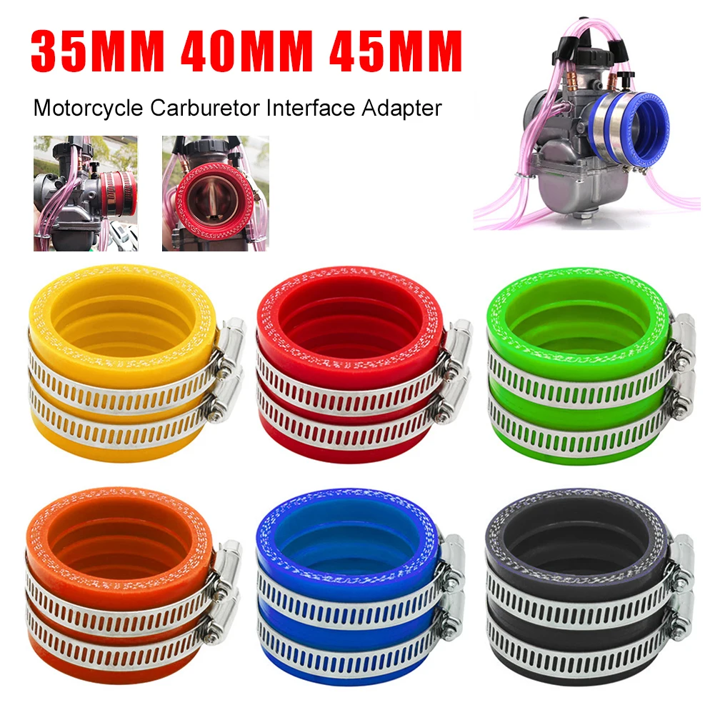 Universal 35mm 40mm 45mm Aluminum Rubber Motorcycle Carburetor Intake Air Filter Interface Adapter For PE PWK PWM FCR Carburetor
Universal 35mm 40mm 45mm Aluminum Rubber Motorcycle Carburetor Intake Air Filter Interface Adapter For PE PWK PWM FCR Carburetor
