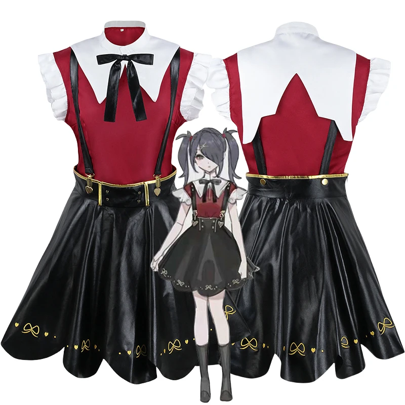 Женский костюм для косплея Ame, черная кожаная юбка, костюм для косплея 
Женский костюм для косплея Ame, черная кожаная юбка, костюм для косплея