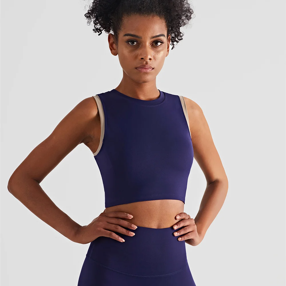 Lulupink Summer New Coming Women Yoga Soft Vest Contrast Color Design High Push Up Sportswear With Padded Fitness Running Tops
Lulupink Summer New Coming Women Yoga Soft Vest Contrast Color Design High Push Up Sportswear With Padded Fitness Running Tops