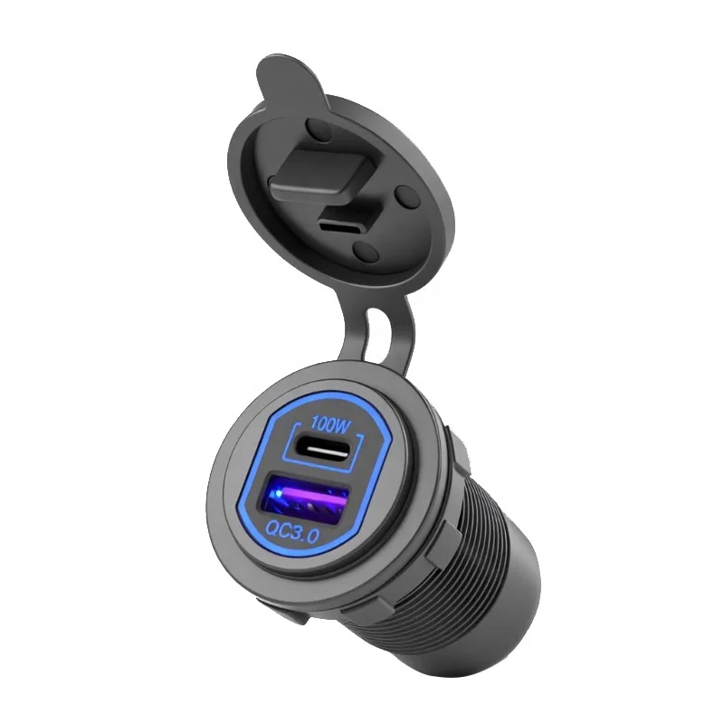 Розетка USB C 12 В, 100 Вт, порт PD3.0 и разъем для быстрой зарядки 3.0, автомобильное USB-разъем для зарядного устройства для автомобиля, морской лодки
Розетка USB C 12 В, 100 Вт, порт PD3.0 и разъем для быстрой зарядки 3.0, автомобильное USB-разъем для зарядного устройства для автомобиля, морской лодки