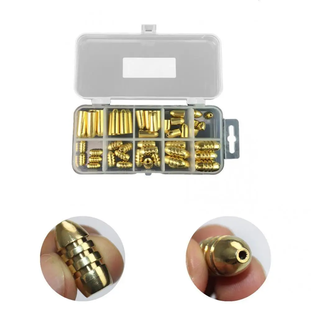 Copper 51Pcs/Set High Quality Good Toughness Fishing Sinker Fishing Accessory Fishing Weight Small Fishing Tackle
Copper 51Pcs/Set High Quality Good Toughness Fishing Sinker Fishing Accessory Fishing Weight Small Fishing Tackle
