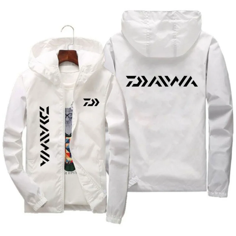 

Daiwa Fishing Zipper Windproof Jacket Men Women Hoodies Sunscreen Clothing Spring Casual Sport Long Sleeve Hooded Thin Coat Tops