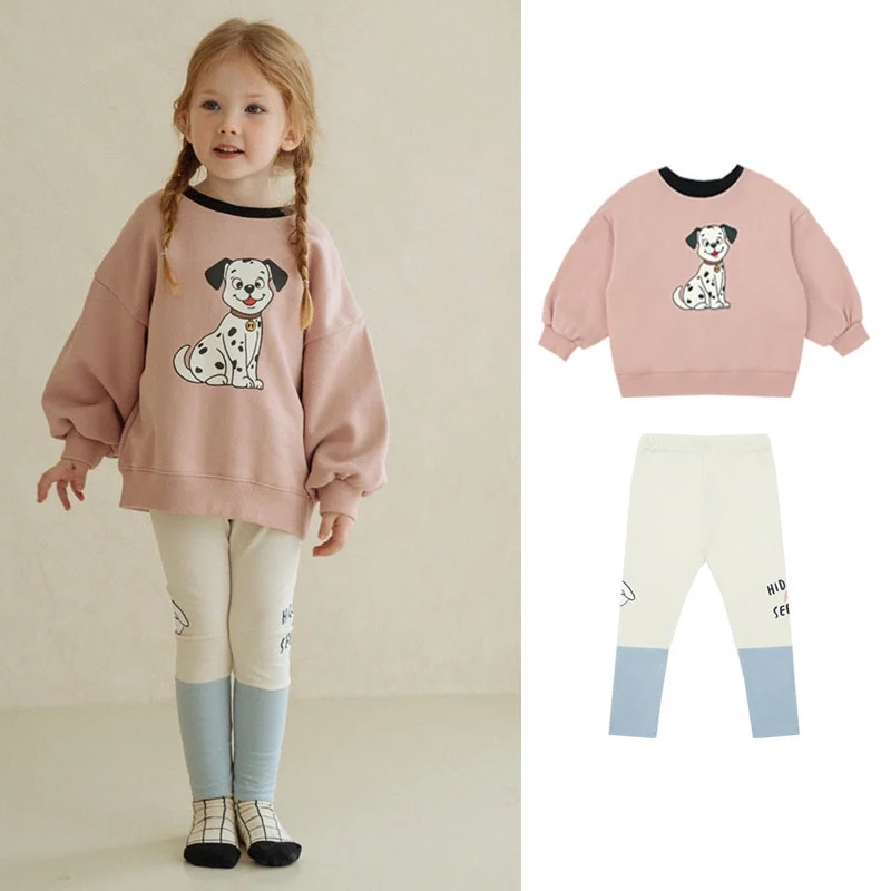 Jenny&Da2023 Spring New Boys' and Girls' Sweater Set Bei'ao Lovely Spotted Dog Children's T-Shirt Pants Set children
Jenny&Da2023 Spring New Boys' and Girls' Sweater Set Bei'ao Lovely Spotted Dog Children's T-Shirt Pants Set children