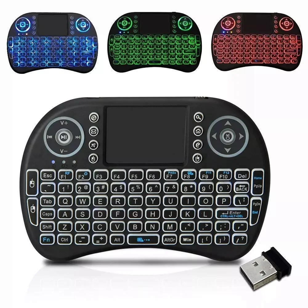 Cool Backlit I8 Mini Air Mouse 2.4G Wireless Keyboard Touchpad English Russian Spanish French Remote Control for Android
Cool Backlit I8 Mini Air Mouse 2.4G Wireless Keyboard Touchpad English Russian Spanish French Remote Control for Android