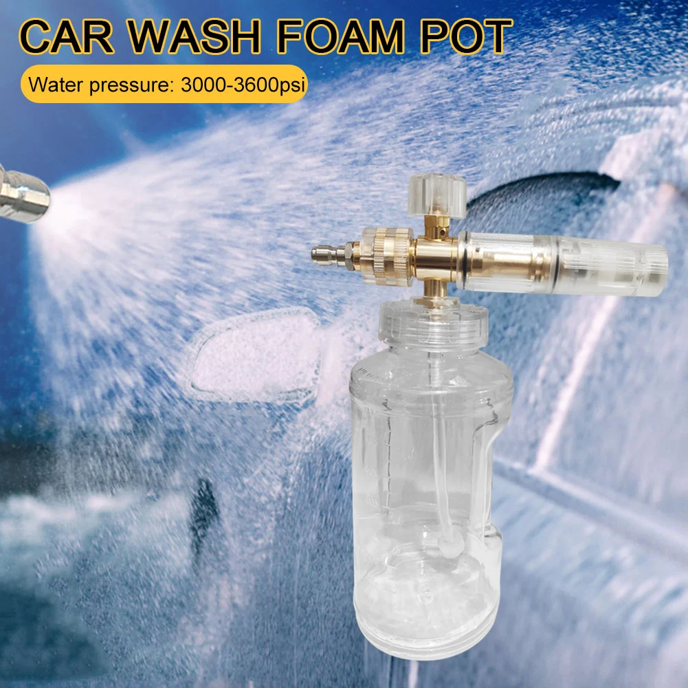 Car Washer Foam Pot 1L Car Washing Foamer Bottle High Pressure Adjustable Spray Angle Watering Cleaning Tool for Car Truck
Car Washer Foam Pot 1L Car Washing Foamer Bottle High Pressure Adjustable Spray Angle Watering Cleaning Tool for Car Truck