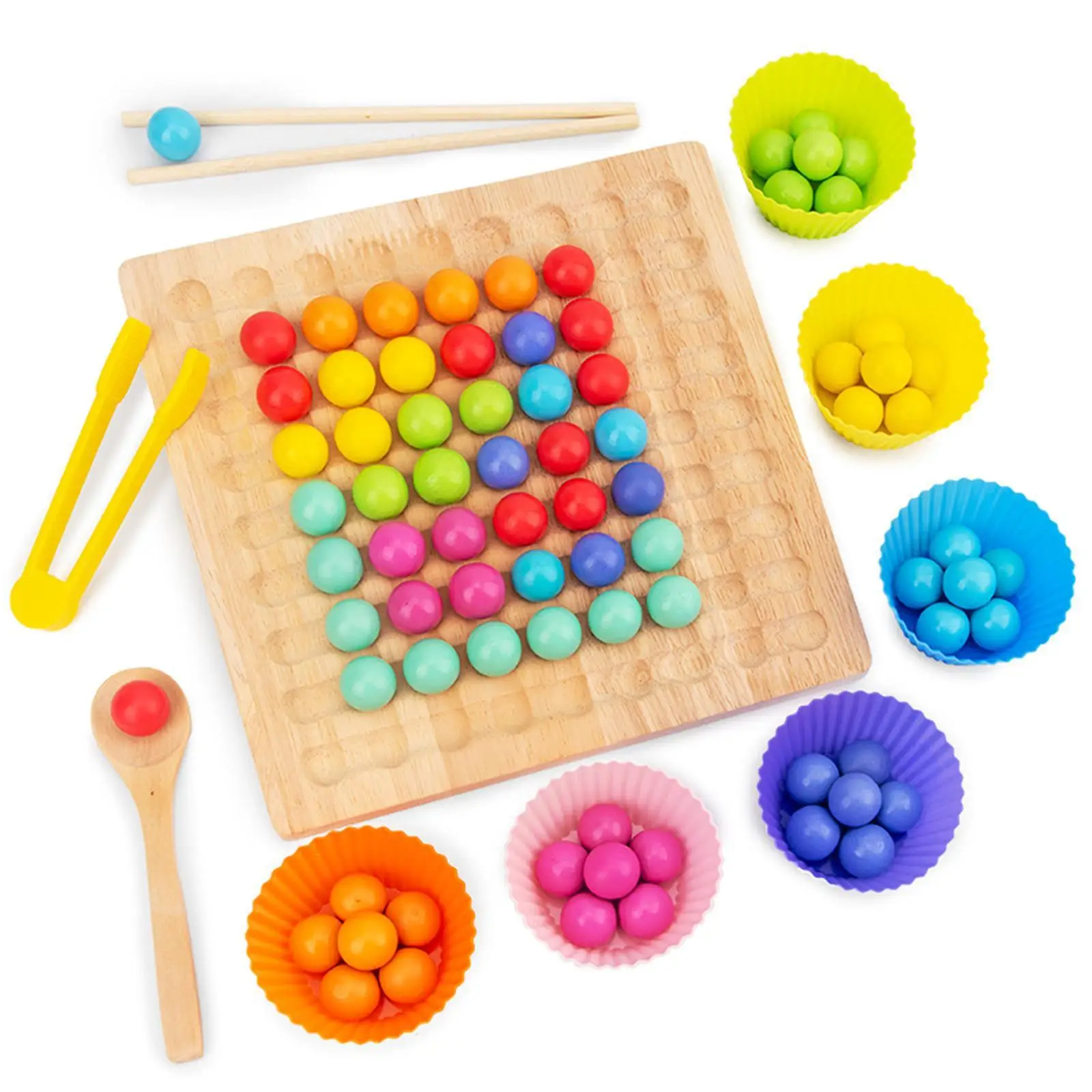 Kids Elimination Bead Clip Bead Fine Motor Training Board Game Wooden Montessori Color Classification Stacked Educational Toys
Kids Elimination Bead Clip Bead Fine Motor Training Board Game Wooden Montessori Color Classification Stacked Educational Toys