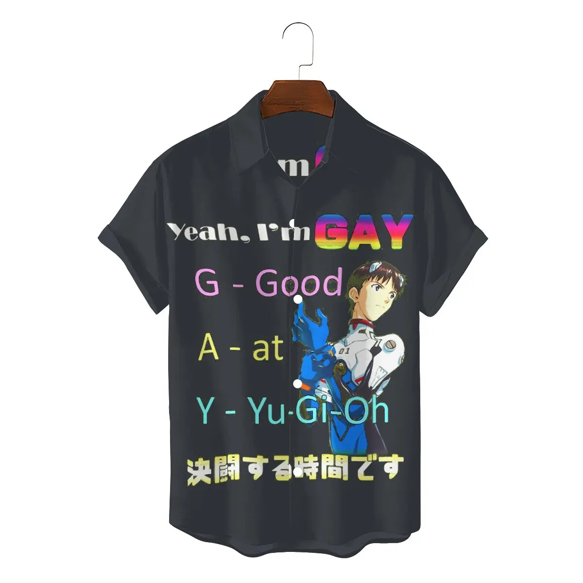 Yeah Im GAY Muto Katsuya Anzu Mazaki Seto Kaiba 3D Shirt For Men Yu-Gi-Oh Anime Clothing Novelty Shirts Comfortable Print Fluffy
Yeah Im GAY Muto Katsuya Anzu Mazaki Seto Kaiba 3D Shirt For Men Yu-Gi-Oh Anime Clothing Novelty Shirts Comfortable Print Fluffy