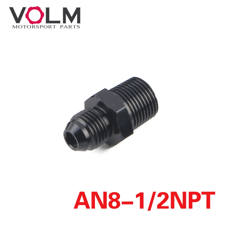 

-8 AN AN8 to 1/2 NPT Straight Adapter Flare Fitting auto hose fitting Male Oil cooler fitting