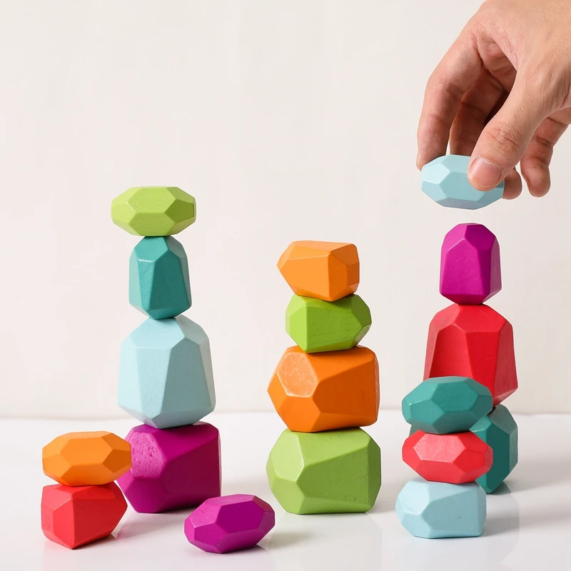 Baby Toy Wooden Building Block Colored Stone Creative Educational Toys Nordic Style Stacking Game Rainbow Stone Wooden Toys
Baby Toy Wooden Building Block Colored Stone Creative Educational Toys Nordic Style Stacking Game Rainbow Stone Wooden Toys
