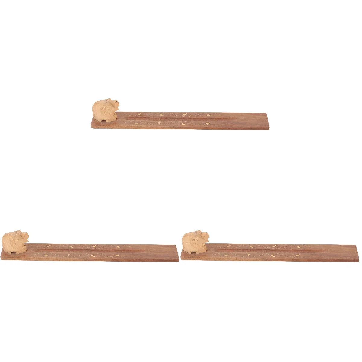3pcs Unique Elephant Statue Decoration Stick Stand Desktop Burner Wooden Stick Plate 
3pcs Unique Elephant Statue Decoration Stick Stand Desktop Burner Wooden Stick Plate