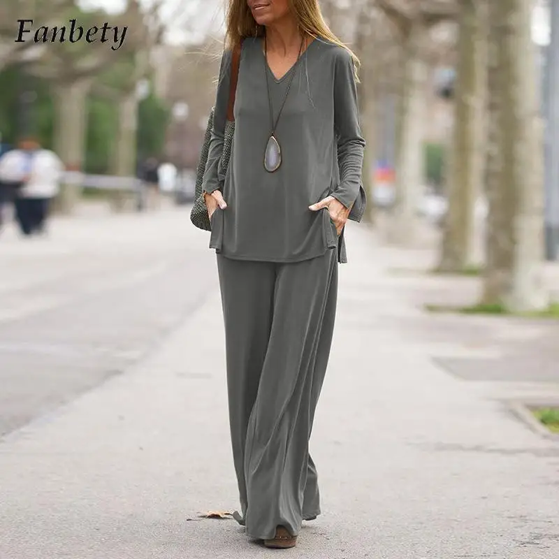 Women Fashion V-Neck Two Piece Set Autumn Casual Long Sleeve Pullover Tops And Pocket Pants Outfits Lady Sexy Tee Shirt Suits
Women Fashion V-Neck Two Piece Set Autumn Casual Long Sleeve Pullover Tops And Pocket Pants Outfits Lady Sexy Tee Shirt Suits