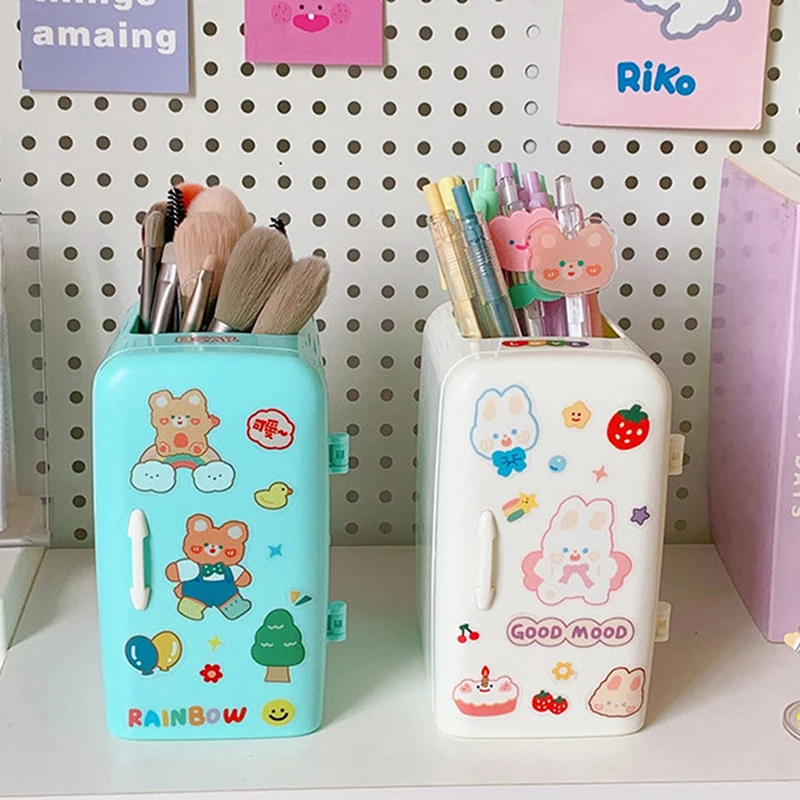 Kawaii Refrigerator Pen Holder Pencil Case Box Student Cute Large Capacity Desktop Organizer Creative Desk Stationery Storage 
Kawaii Refrigerator Pen Holder Pencil Case Box Student Cute Large Capacity Desktop Organizer Creative Desk Stationery Storage