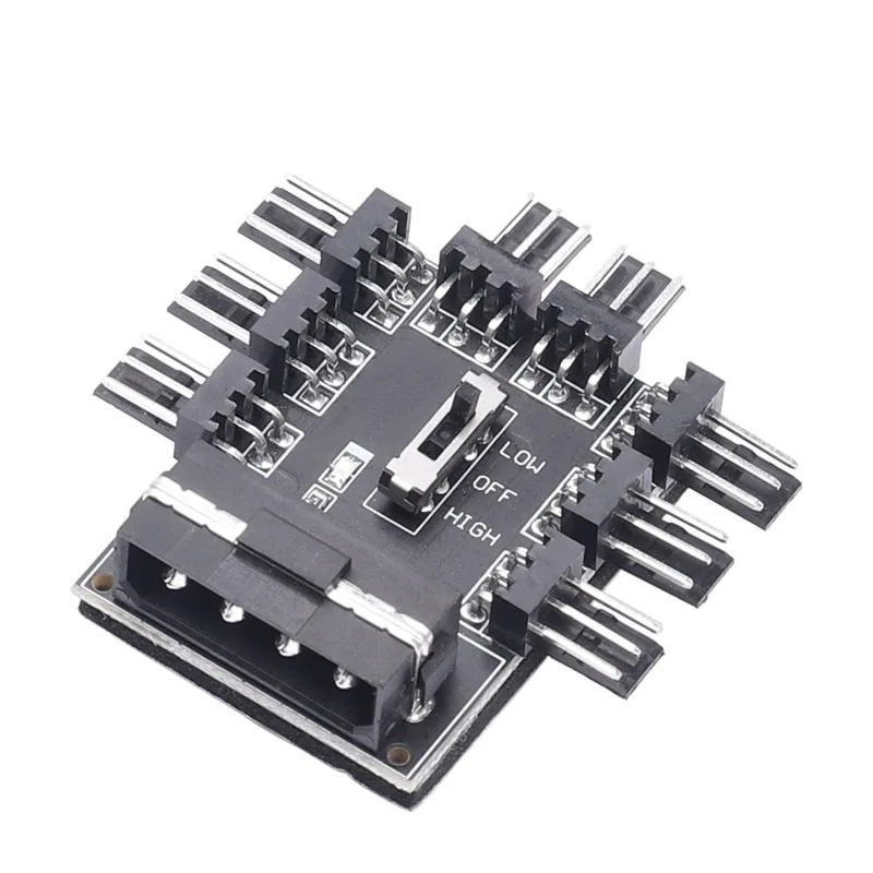 1 to 8 large 4PIN 12V Fans Hub Splitter PC Computer support 3Pin 4Pin Cooler Cooling Speed Controller Adapter For Mining
1 to 8 large 4PIN 12V Fans Hub Splitter PC Computer support 3Pin 4Pin Cooler Cooling Speed Controller Adapter For Mining