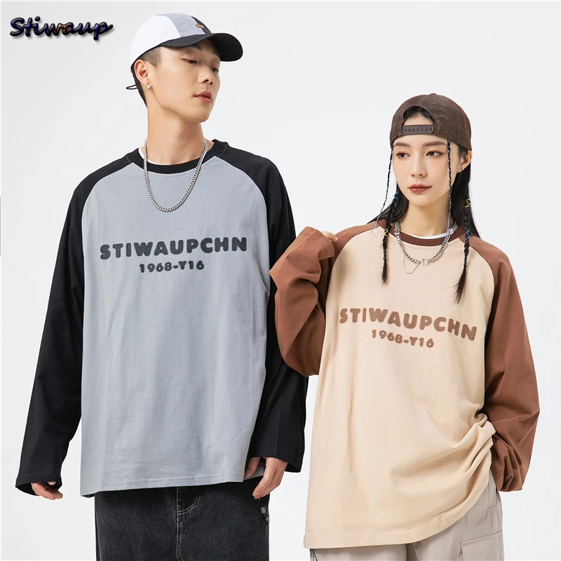 Vintage Long Sleeve Top T Shirt Women for Men Korean Fashion Ins Style Women's Plus Size Clothes Men's Cotton T-shirt High Brand
Vintage Long Sleeve Top T Shirt Women for Men Korean Fashion Ins Style Women's Plus Size Clothes Men's Cotton T-shirt High Brand