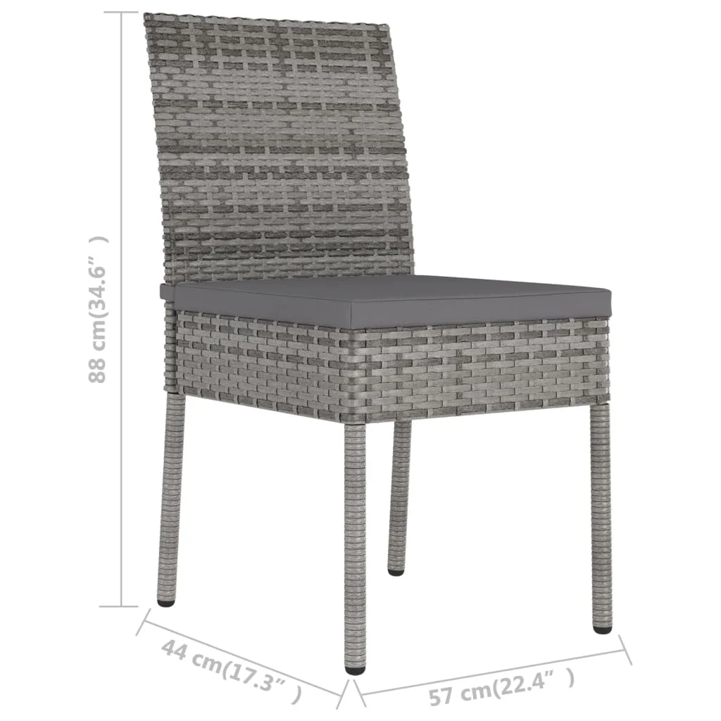 Outdoor Patio Dining Chairs Deck Porch Outside Furniture Set Garden Lounge Decor 2 pcs Poly Rattan Gray 
Outdoor Patio Dining Chairs Deck Porch Outside Furniture Set Garden Lounge Decor 2 pcs Poly Rattan Gray