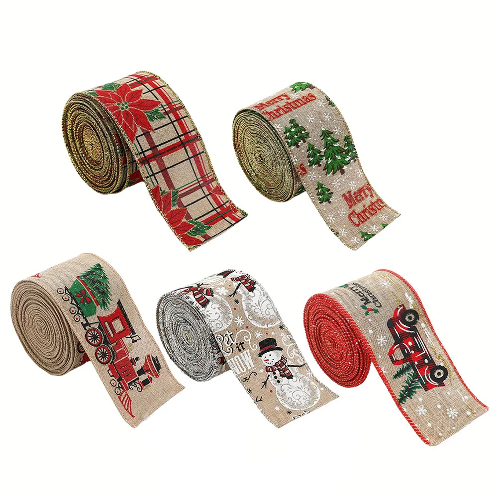 5PCS Christmas Ribbon Printing Ribbon For Handmade Bow Christmas Decorations Handmade Bow DIY Gift Wrapping
5PCS Christmas Ribbon Printing Ribbon For Handmade Bow Christmas Decorations Handmade Bow DIY Gift Wrapping
