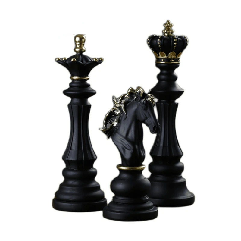 Resin Retro International Chess Figurine for Interior King Knight Sculpture Home Desktop Decor Living Room Decoration Figurine
Resin Retro International Chess Figurine for Interior King Knight Sculpture Home Desktop Decor Living Room Decoration Figurine