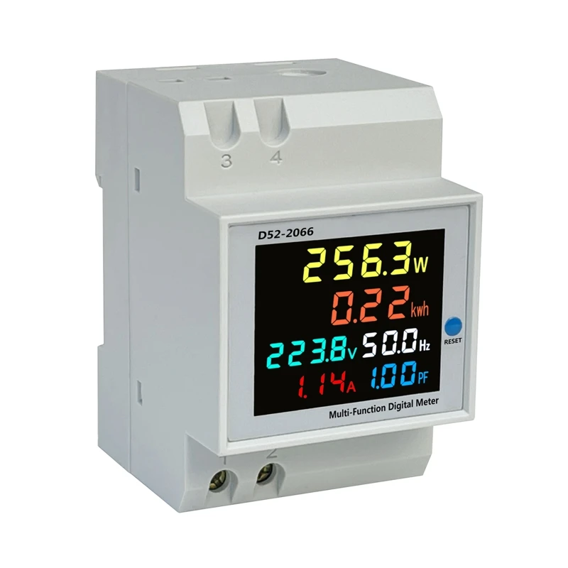 Din Rail AC Power Energy kwh Meter Wattmeter LCD 110V 220 100A Voltmeter Monitor 
Din Rail AC Power Energy kwh Meter Wattmeter LCD 110V 220 100A Voltmeter Monitor