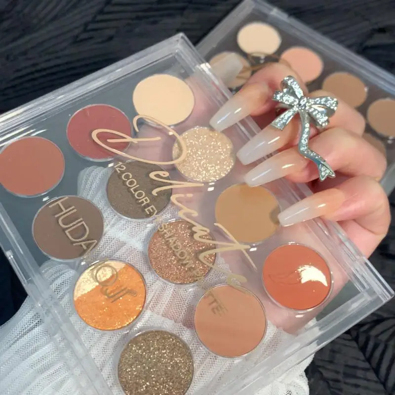 New 12 Color Eye Shadow Palette Glitter Matte Pearlscent Eyes Mineral Powder Pigments Waterproof Highlight Eye Shadow Makeup
New 12 Color Eye Shadow Palette Glitter Matte Pearlscent Eyes Mineral Powder Pigments Waterproof Highlight Eye Shadow Makeup