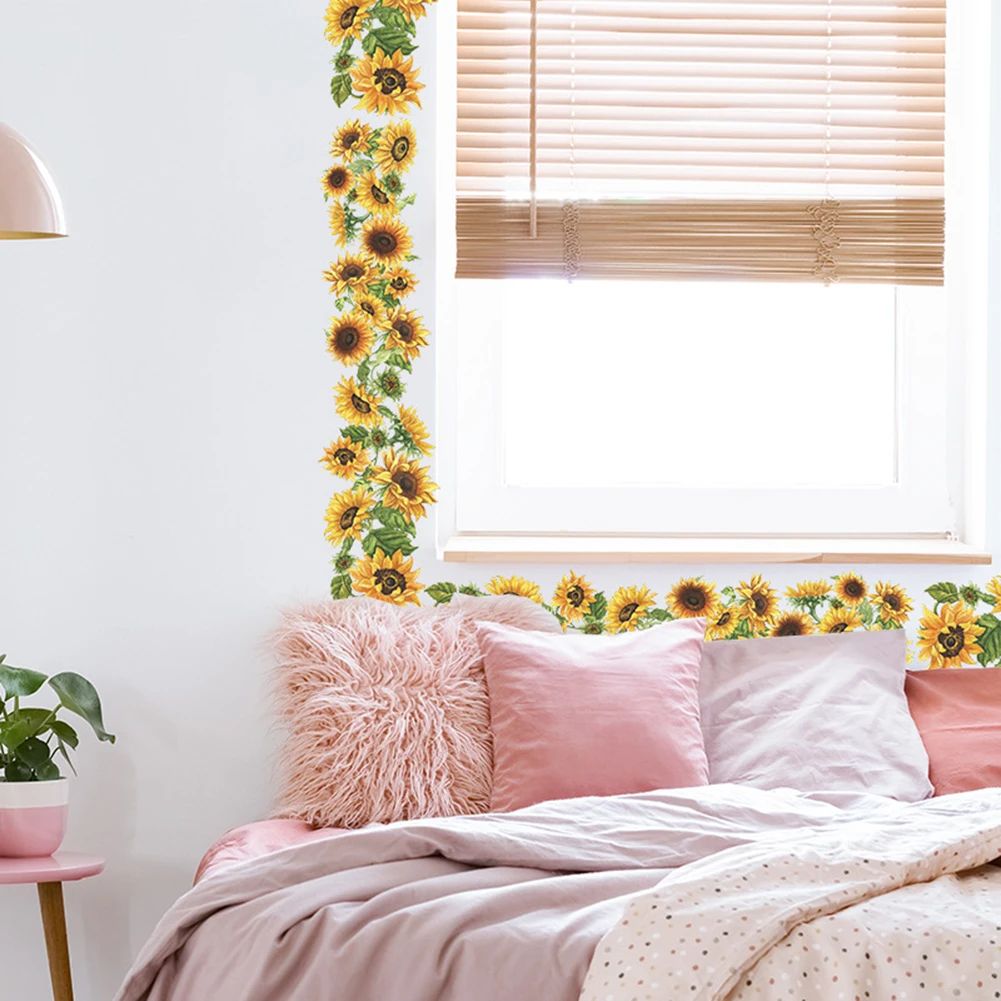 14*114cm Sunflower Stickers PVC Wall Stickers For Bedroom Living Room Stickers Decal Mural DIY Home Decoration
14*114cm Sunflower Stickers PVC Wall Stickers For Bedroom Living Room Stickers Decal Mural DIY Home Decoration