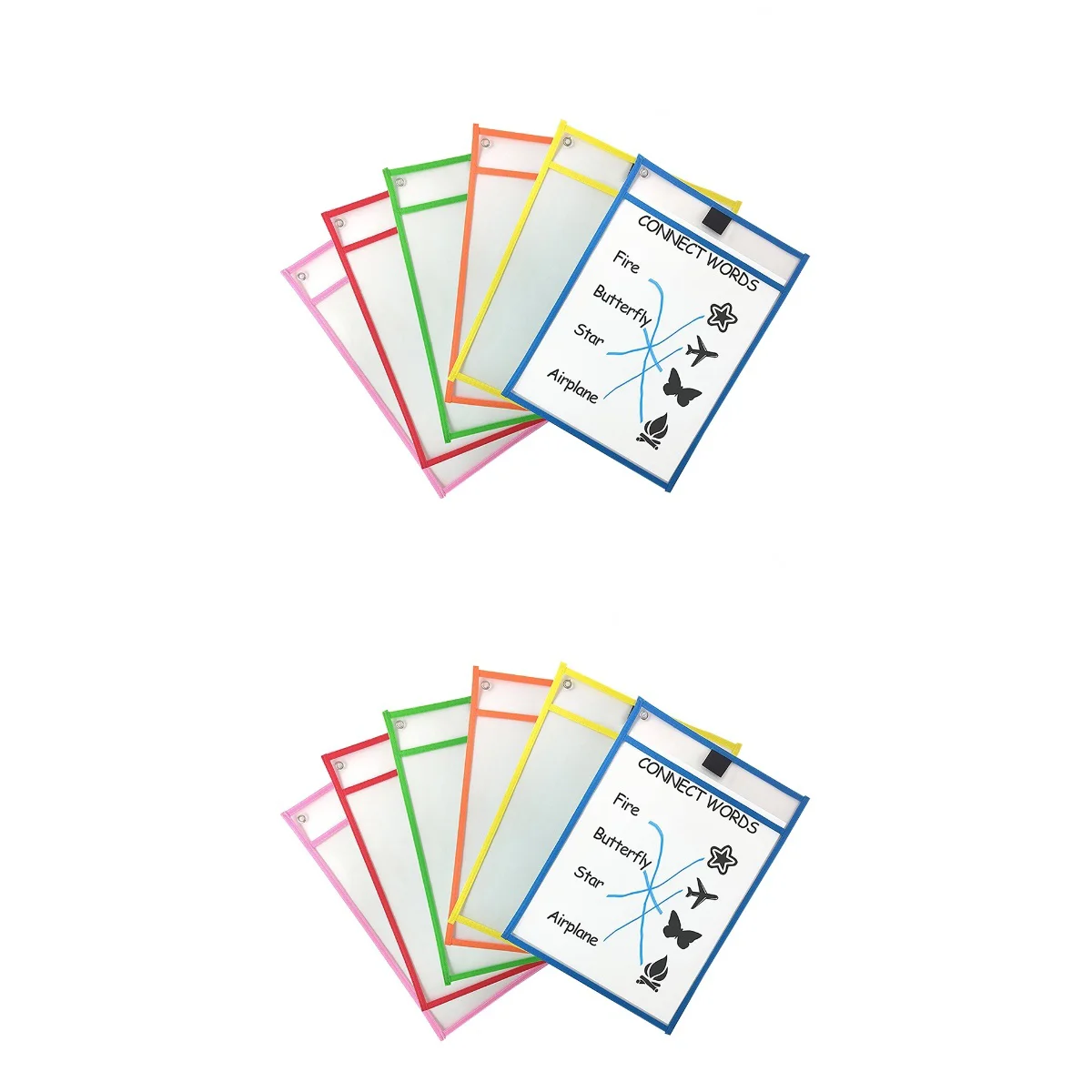 12 Pcs Write Wipe Pockets Clear Sleeves Resuable Pockets Clear Pocket Sleeves Gift Dry Erase Pockets
12 Pcs Write Wipe Pockets Clear Sleeves Resuable Pockets Clear Pocket Sleeves Gift Dry Erase Pockets