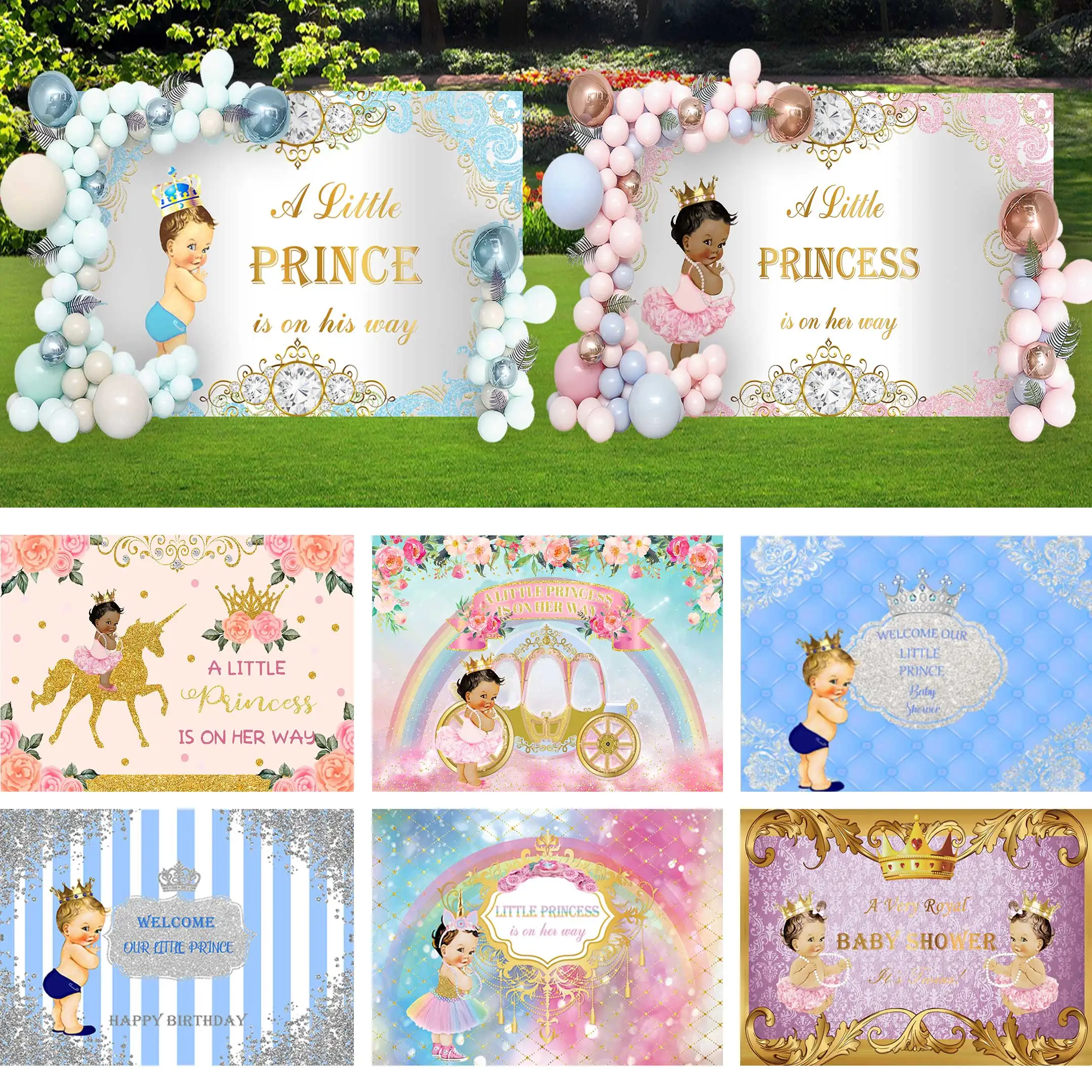 NeoBack Light Blue Golden Prince White Baby Shower Backdrop Royal Azul Diamond Crown Boy Girl Birthday Party Photocall Banner
NeoBack Light Blue Golden Prince White Baby Shower Backdrop Royal Azul Diamond Crown Boy Girl Birthday Party Photocall Banner